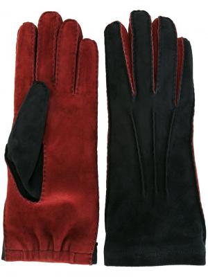 Двухцветные перчатки Marni. Цвет: синий