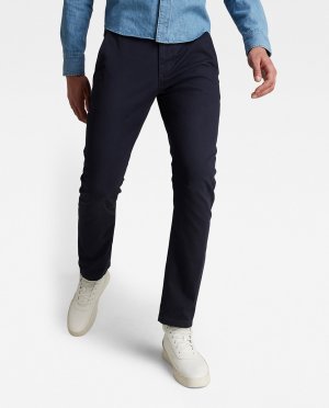 Мужские узкие брюки чинос Vetar синего цвета G-Star Raw, синий RAW. Цвет: синий