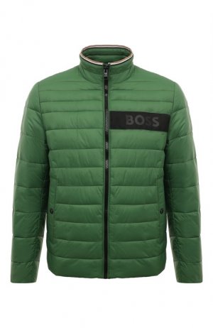 Утепленная куртка BOSS. Цвет: зелёный