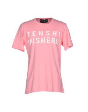 Футболка TENSHI MISHERU. Цвет: розовый