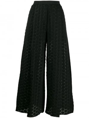Расклешенные брюки широкого кроя Pierantoniogaspari. Цвет: черный
