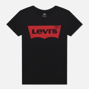 Женская футболка Levis Perfect Large Batwing Levi's. Цвет: чёрный
