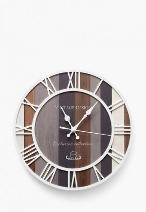 Часы настенные OST VINTAGE DESIGN 31 см. Цвет: коричневый