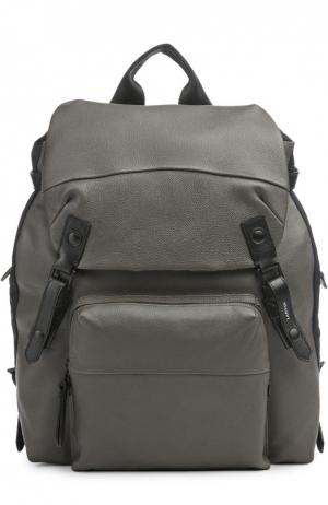 Рюкзак с внешним карманом и клапаном Lanvin. Цвет: серый