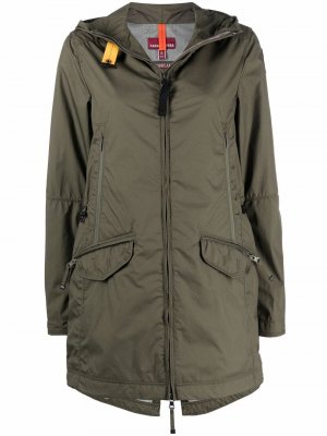 Mid-length hooded coat Parajumpers. Цвет: зеленый