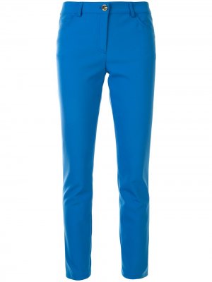 Зауженные брюки Escada. Цвет: синий