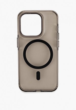 Чехол для iPhone Uniq 15 Pro, Calio с MagSafe и алюминиевой фурниторой. Цвет: серый