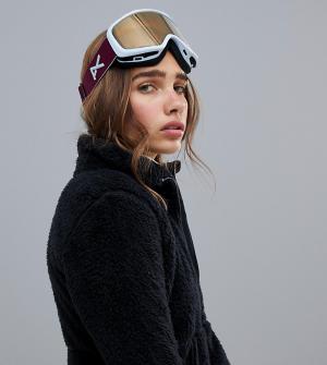 Фиолетовые женские защитные очки горнолыжника с магнитной технологией крепления маски к очкам Deringer Anon. Цвет: фиолетовый