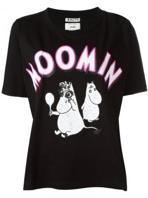 Футболка moomin Aalto. Цвет: чёрный