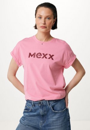 Футболка с принтом , цвет bright pink Mexx