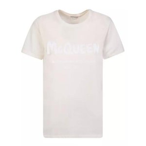 Футболка pink cotton t-shirt, мультиколор Alexander McQueen