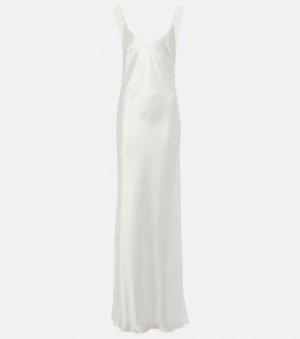 Свадебное атласное платье praiano , белый Galvan