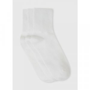 Носки OSTIN, 3 пары, размер 36-38, белый O'STIN. Цвет: белый