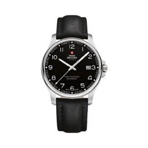 Наручные часы SWISS MILITARY BY CHRONO, серебряный, черный Chrono. Цвет: черный