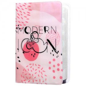 Обложка для паспорта Modern icon, Минни Маус./В упаковке шт: 1 Disney. Цвет: розовый