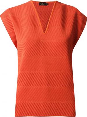 V-neck knit blouse Gig. Цвет: жёлтый и оранжевый