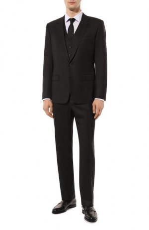Шерстяной костюм-тройка Dolce & Gabbana. Цвет: чёрный