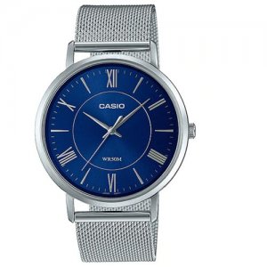 Наручные часы Collection MTP-B110M-2A, серебряный, синий Casio. Цвет: мультиколор