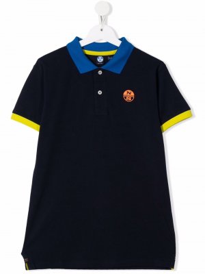 TEEN colour-block polo shirt North Sails Kids. Цвет: синий
