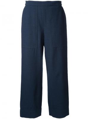Укороченные брюки Lemaire. Цвет: синий