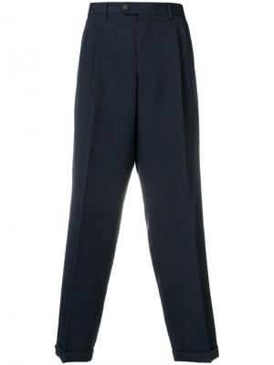 Классические строгие брюки Prada Vintage. Цвет: синий