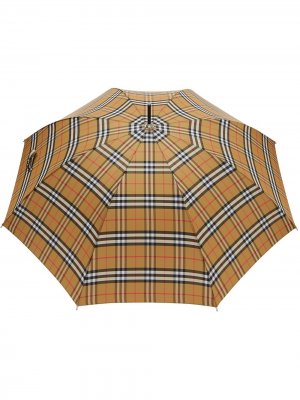 Зонт в клетку Vintage Check Burberry. Цвет: бежевый