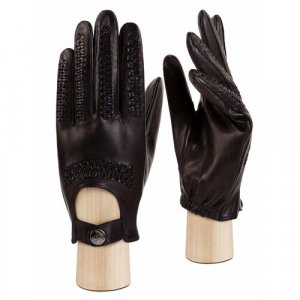 Перчатки , размер 9.5, черный ELEGANZZA. Цвет: черный/black