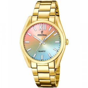 Наручные часы Boyfriend F20640/7, розовый, серебряный FESTINA. Цвет: золотистый/разноцветный/розовый/серебристый/голубой/микс