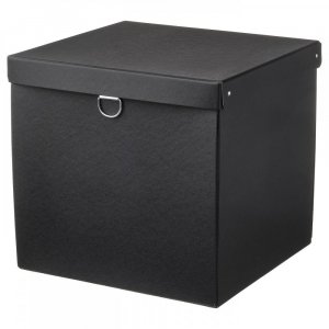 Крышка ящика для хранения ИКЕА НИММ черный 32х30х30 см IKEA