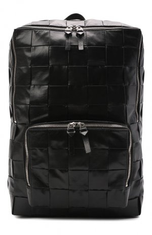 Кожаный рюкзак Cassette Bottega Veneta. Цвет: чёрный