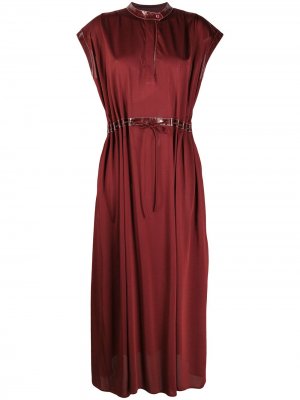 Платье с контрастной окантовкой Sies Marjan. Цвет: красный