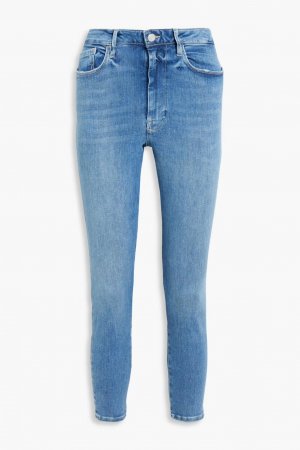Укороченные джинсы скинни Le One с высокой посадкой , средний деним Frame
