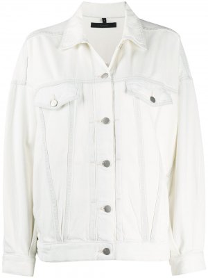 Джинсовая куртка J Brand. Цвет: белый