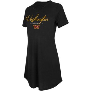Женская спортивная черная ночная рубашка Washington Commanders Marathon Concepts Unbranded
