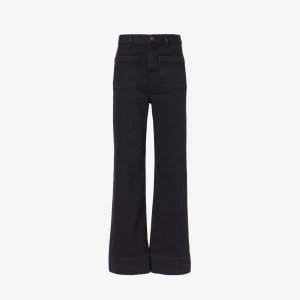 Расклешенные джинсы St Monica с высокой талией из смесового органического денима , черный Jeanerica