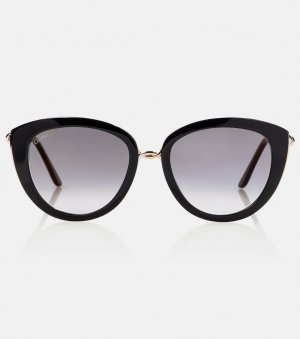 Солнцезащитные очки Trinity в оправе «кошачий глаз» , черный Cartier
