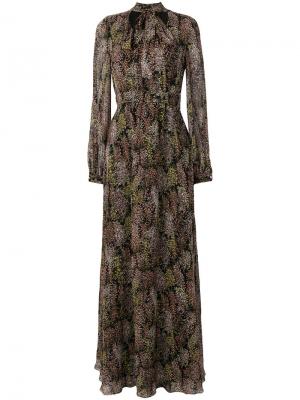 Длинное платье с цветочным принтом Giambattista Valli. Цвет: многоцветный