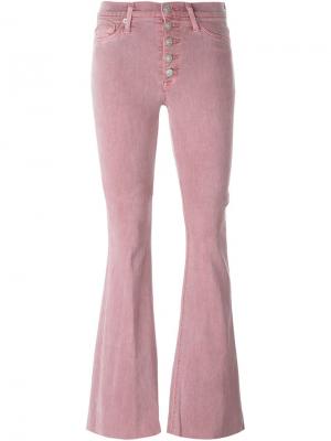 Расклешенные джинсы Jodi Hudson. Цвет: розовый и фиолетовый