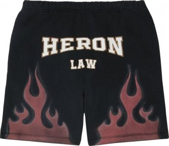 Спортивные шорты Heron Law Flames Sweatshorts 'Black', черный Preston