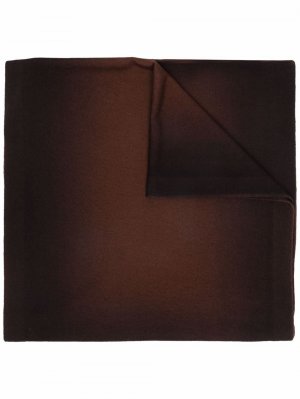 Шерстяной шарф с эффектом омбре Pierantoniogaspari. Цвет: коричневый