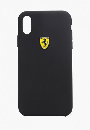 Чехол для iPhone Ferrari XR, On-Track SF Silicone case Black. Цвет: черный
