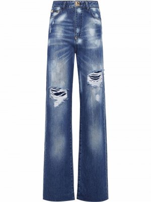 Прямые джинсы Philipp Plein. Цвет: синий