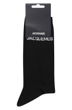 Хлопковые носки Jacquemus. Цвет: чёрный