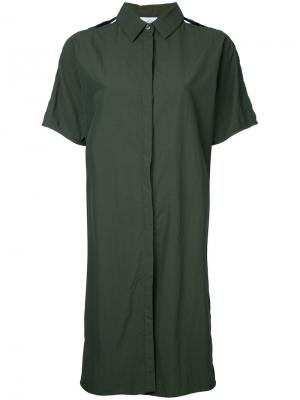 Платье-рубашка Adeline Lydia L.. Цвет: зелёный