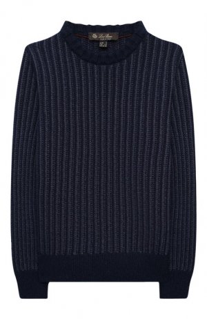 Пуловер из шелка и кашемира Loro Piana. Цвет: синий