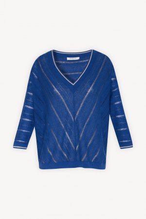 Синий пуловер Laelia Gerard Darel. Цвет: синий