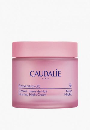Крем для лица Caudalie ночной Resveratrol-Lift натуральный аналог ретинола, 50 мл. Цвет: розовый