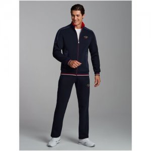 Костюм Red-n-Rocks, олимпийка, толстовка и брюки, силуэт прямой, карманы, размер 52, синий Red-n-Rock's. Цвет: синий