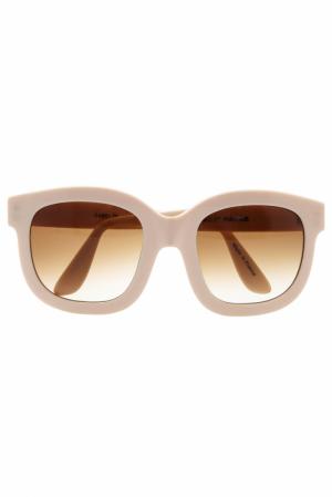Солнцезащитные очки (80-е) Emmanuelle Khan Vintage. Цвет: бежевый
