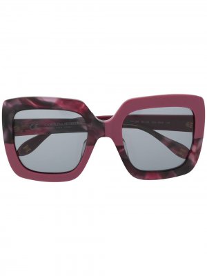 Солнцезащитные очки в массивной оправе Carolina Herrera. Цвет: фиолетовый